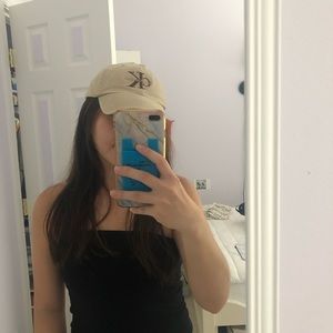 CKJ Beige Baseball Hat